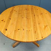Rainer Daumiller style pine wood dining table, 1970s