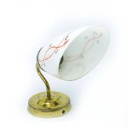 Glass wall lamp, Poland, 1950s