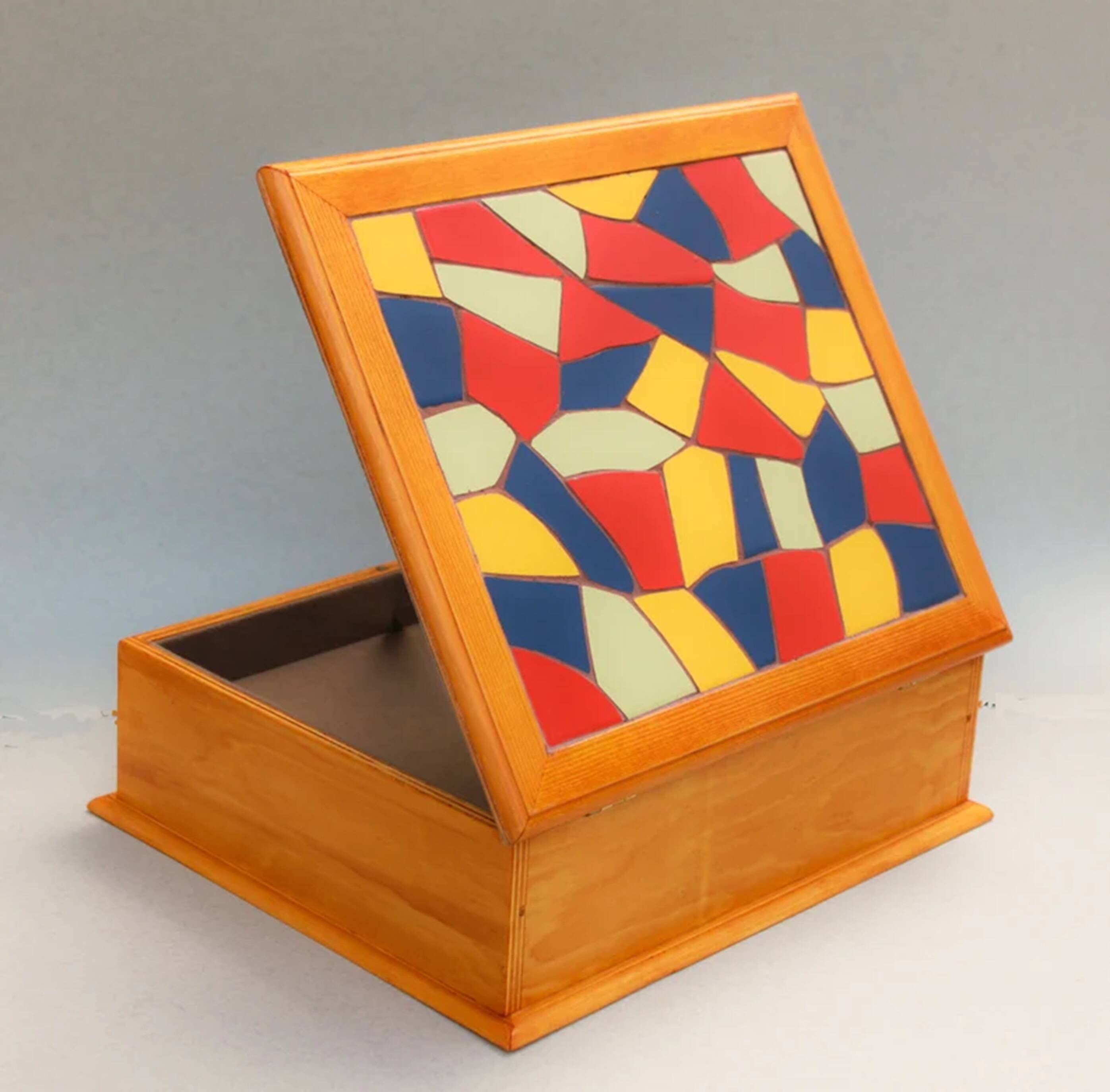 Wooden boxes decorated with Catalan