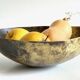 Coupe à fruits forme goutte en laiton vintage