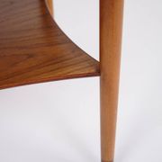 Folding table - Teak & Beech - Brass fittings - Børge Mogensen - Søborg Furniture Factory - 1950s