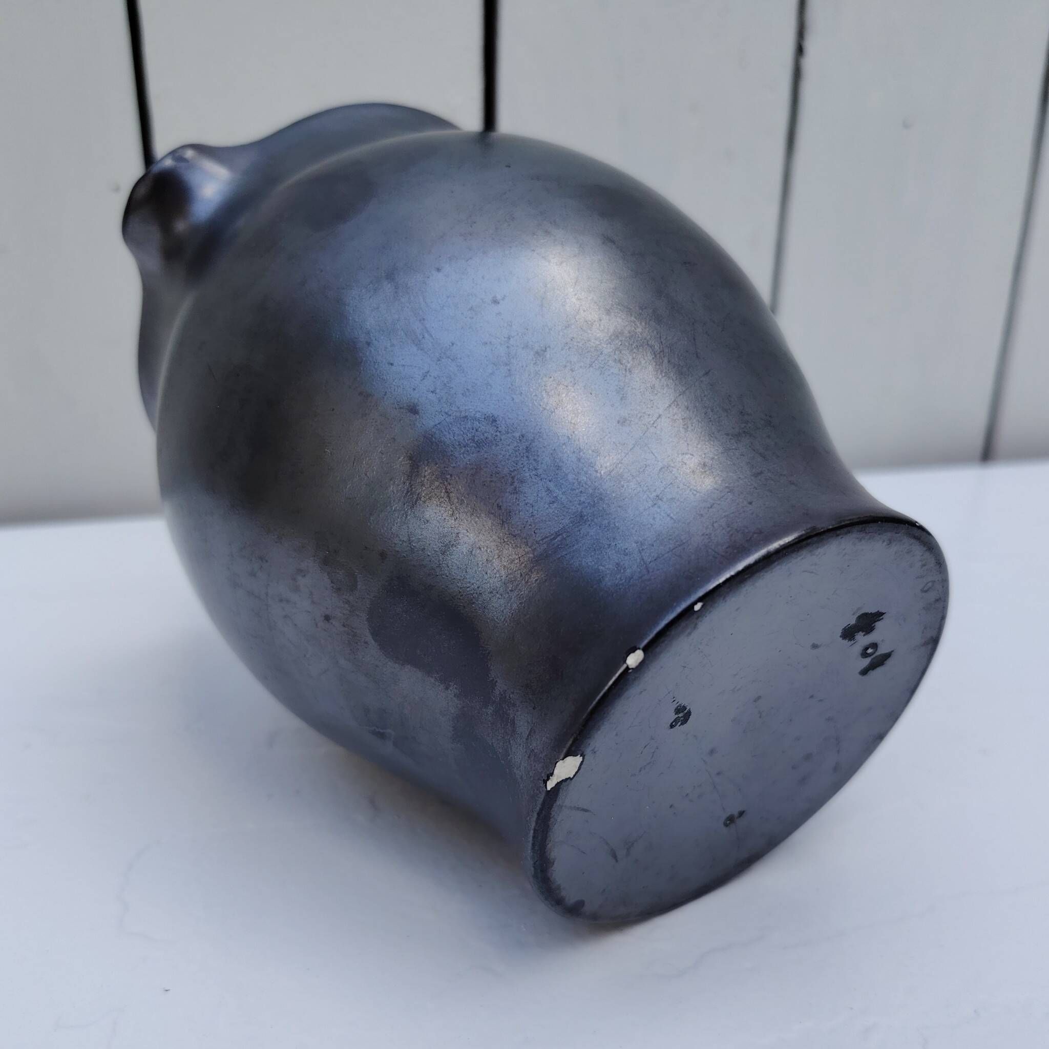 Ceramic pitcher, faience by Elchinger, vintage