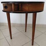 Worker / pedestal table / tripod side table 50s/60s