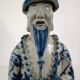 3 figurines of emperors from the Qing dynasty, China, early 20th century.