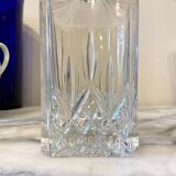 Chiseled glass whiskey decanter