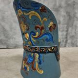 Vintage Norwegian Kubbestol tree trunk chair