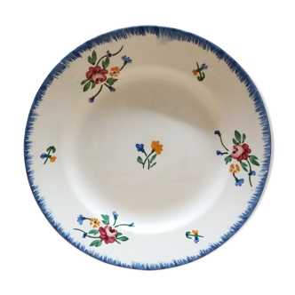 Set 9 assiettes plates Digoin