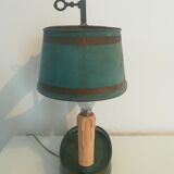 Painted metal hot water bottle lamp