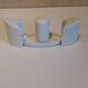 Set salt shaker, pepper tree and covered ceramic pot on small tray