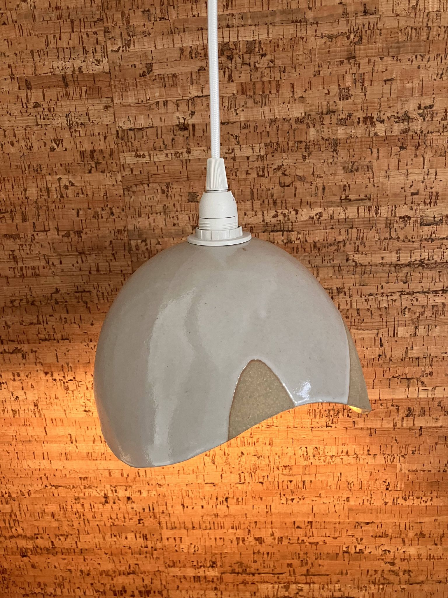 Lampe baladeuse organique en céramique