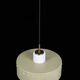 Mid-century pendant lamp / opal glass / brass / light green / Danish modern design / 1960s / 1970s
