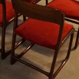 Set of 4 chairs baumann vintage 1960