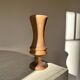 Travertine eye-shaped coffee table