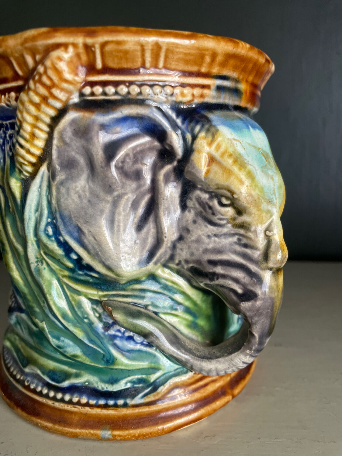 Pot in slip nineteenth century