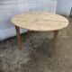 Table ronde rabattable