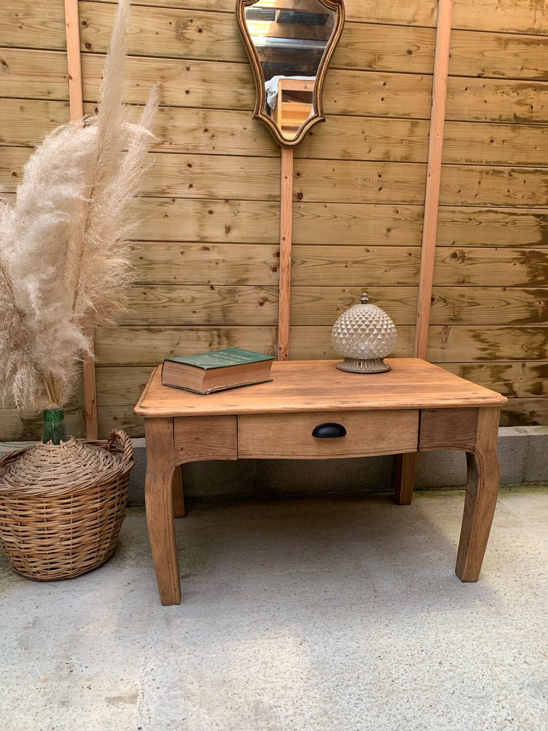 Solid wood coffee table
