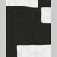 2 black and white modern art prints