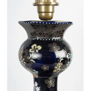 Enamelled porcelain table lamp base, 19th century, Napoleon III period.