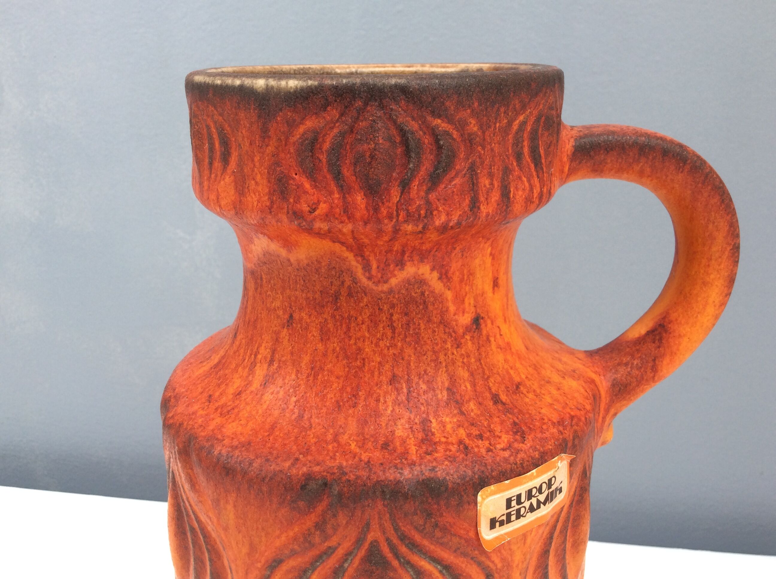 West Germany ceramic pitcher, 1960s