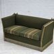 1970s, Danish 2-seater drop arm "Spanish" sofa, furniture wool.