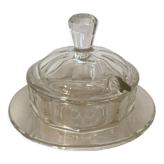 Old jam maker with thick glass facets