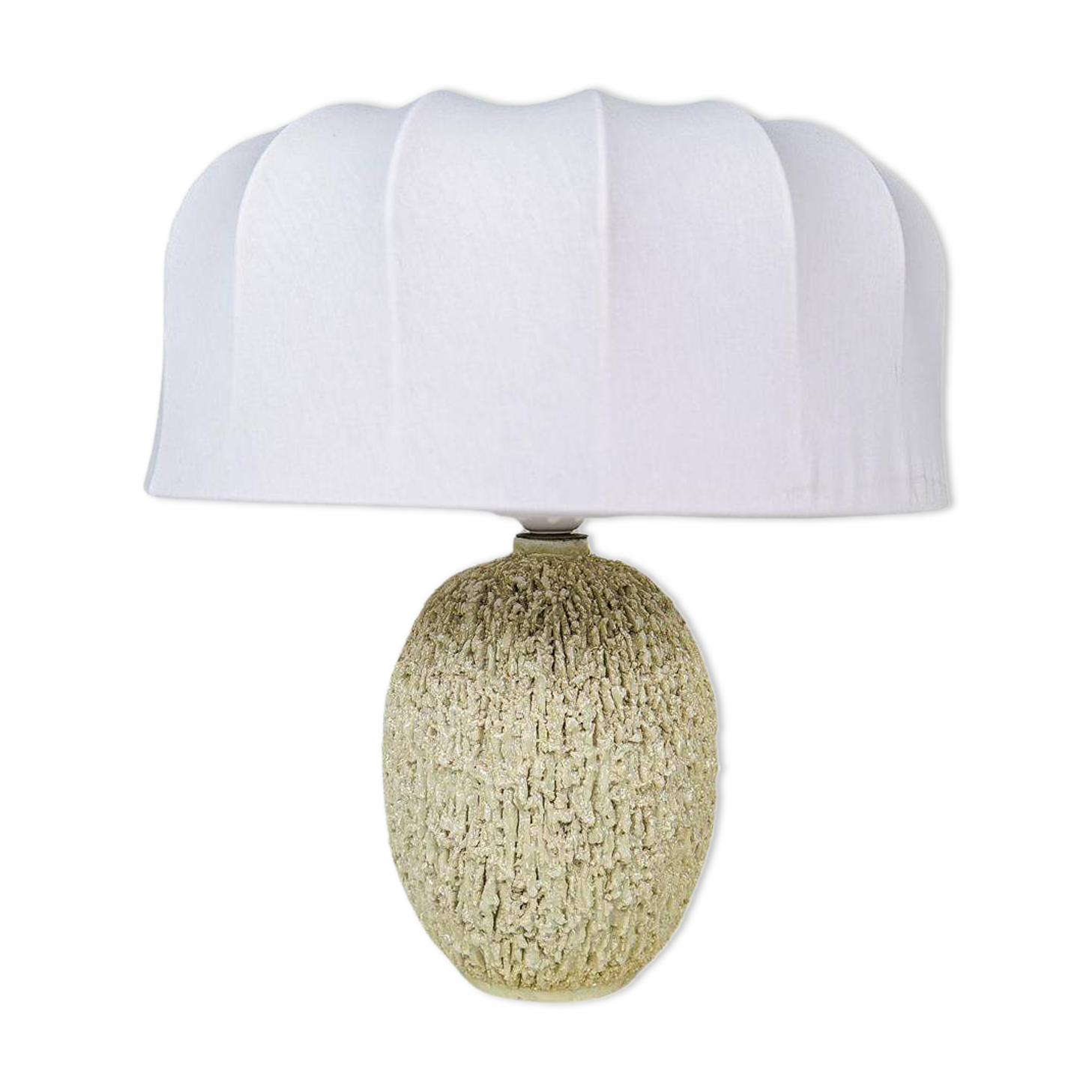 Large modernist mid-century table lamp "Chamotte" Gunnar Nylund Rörstrand, Sweden