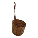 Vintage woven wicker pan