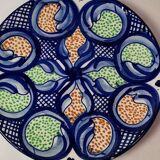 Assiette Murale en céramique peinte à la Main Espagnole