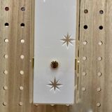 Pair of glass wall lights Scandinavian design 1960.