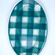 Vintage beige and green checkered service