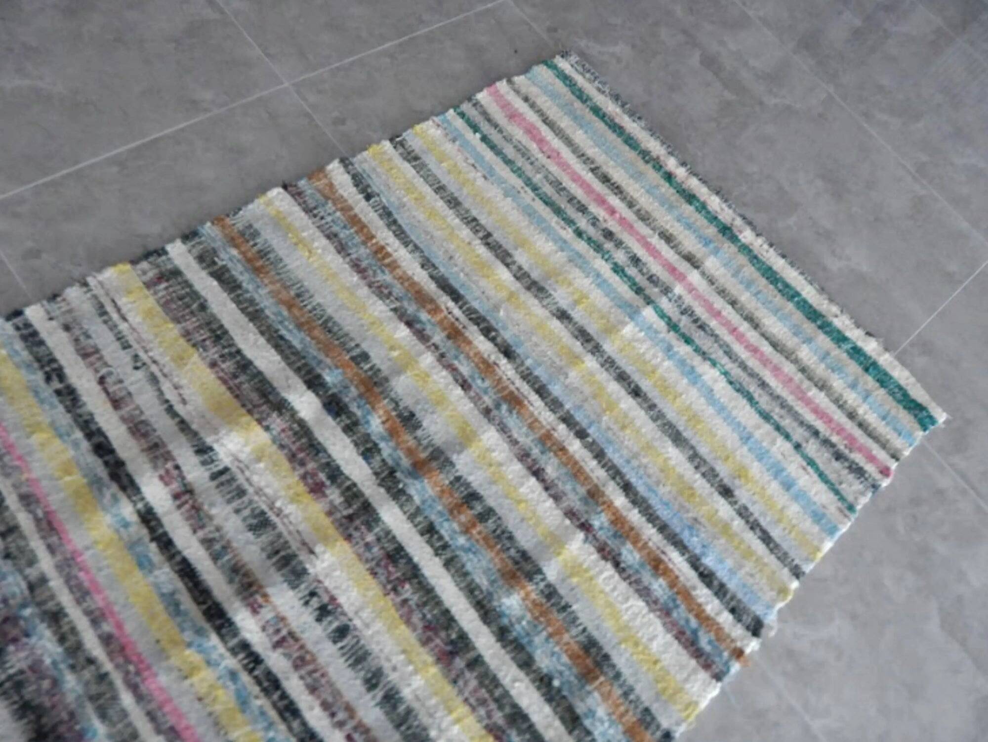 Vintage Turkish hallway rug 117x327 cm