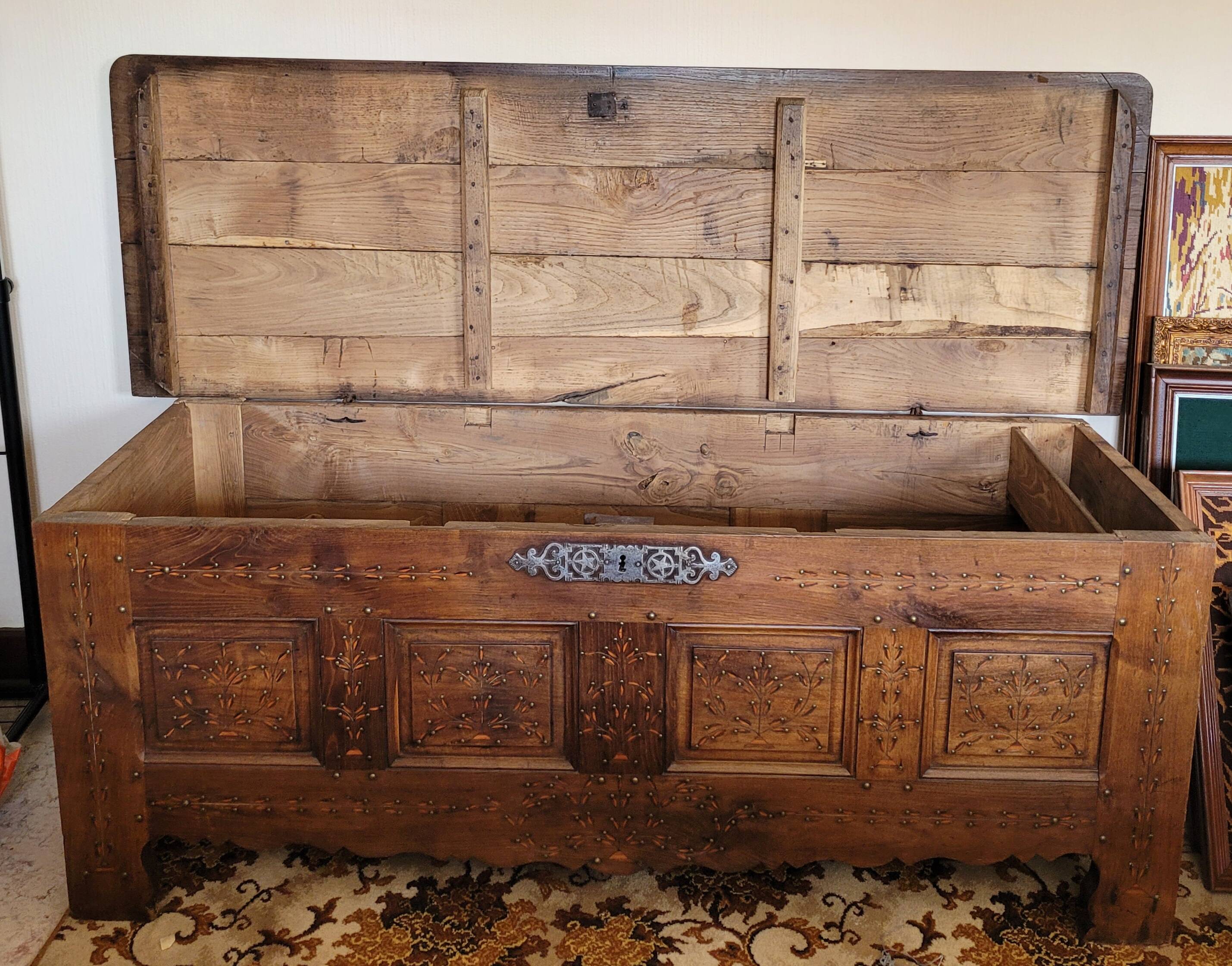 Antique wooden chest