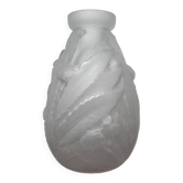 Vase en verre poli Etaleune- Châtaigner