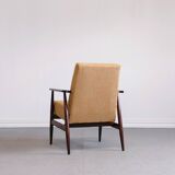 1960 Henryk Lis Mid Century Armchair in Yellow