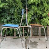 Mismatched formica chairs