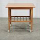 1960s Danish Modern Teak Serving Cart on Wheels