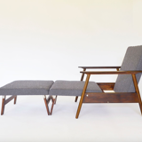 Fauteuil convertible par V. E. Cukermanienė pour Vilniaus Baldų Kombinatas, 1964