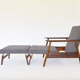 Convertible armchair by V. E. Cukermanienė for Vilniaus Baldų Kombinatas, 1964