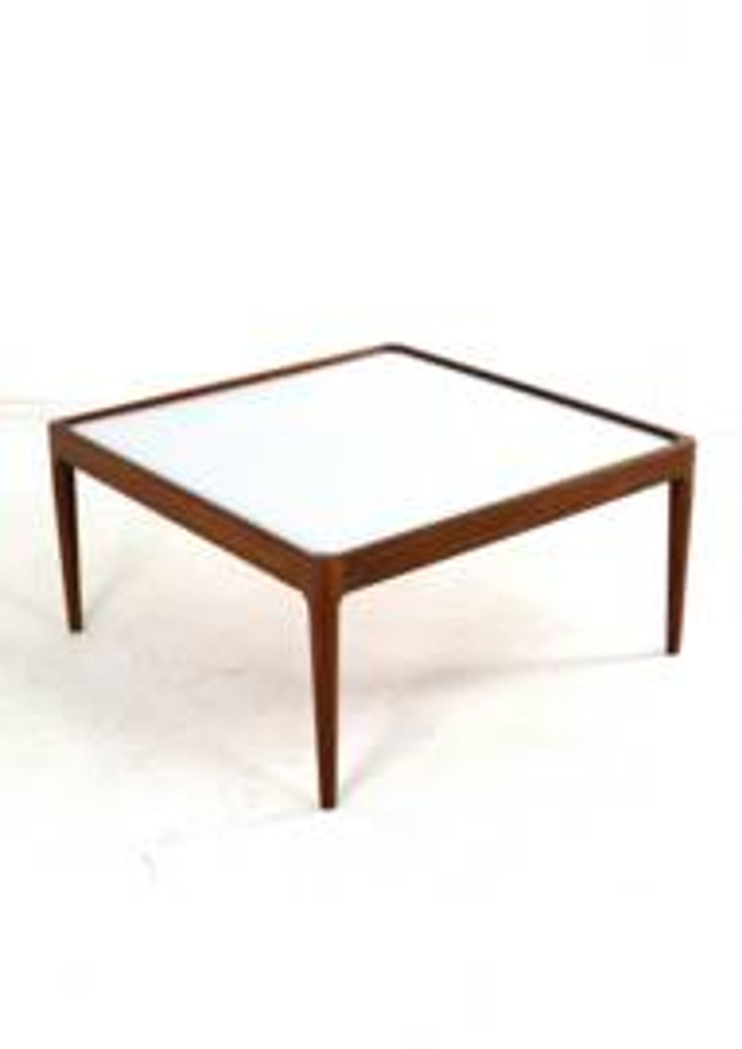 Square coffee table with reversible top 'Hilleberg' - mid-century modern style
