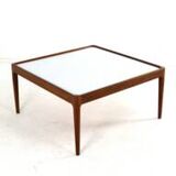 Square coffee table with reversible top 'Hilleberg' - mid century modern