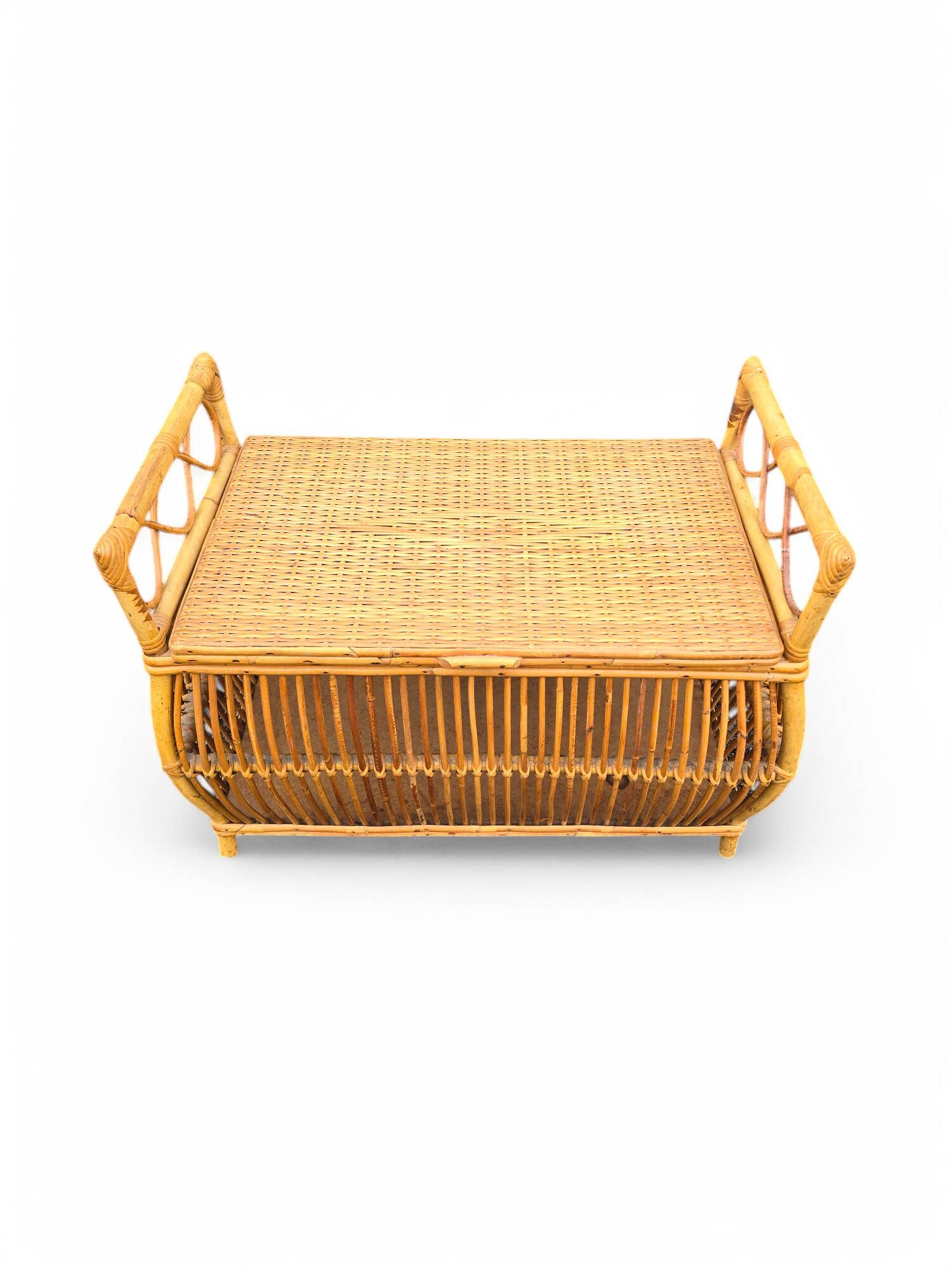 70's Rattan Bench / Chest