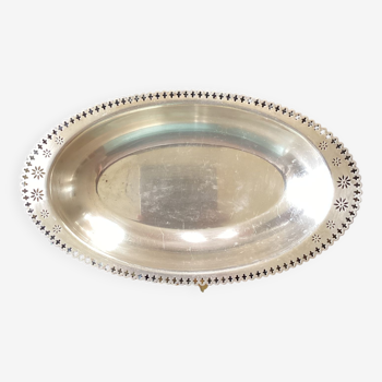 Silver metal basket dimension: height -5cm- width -34cm- depth -20cm-
