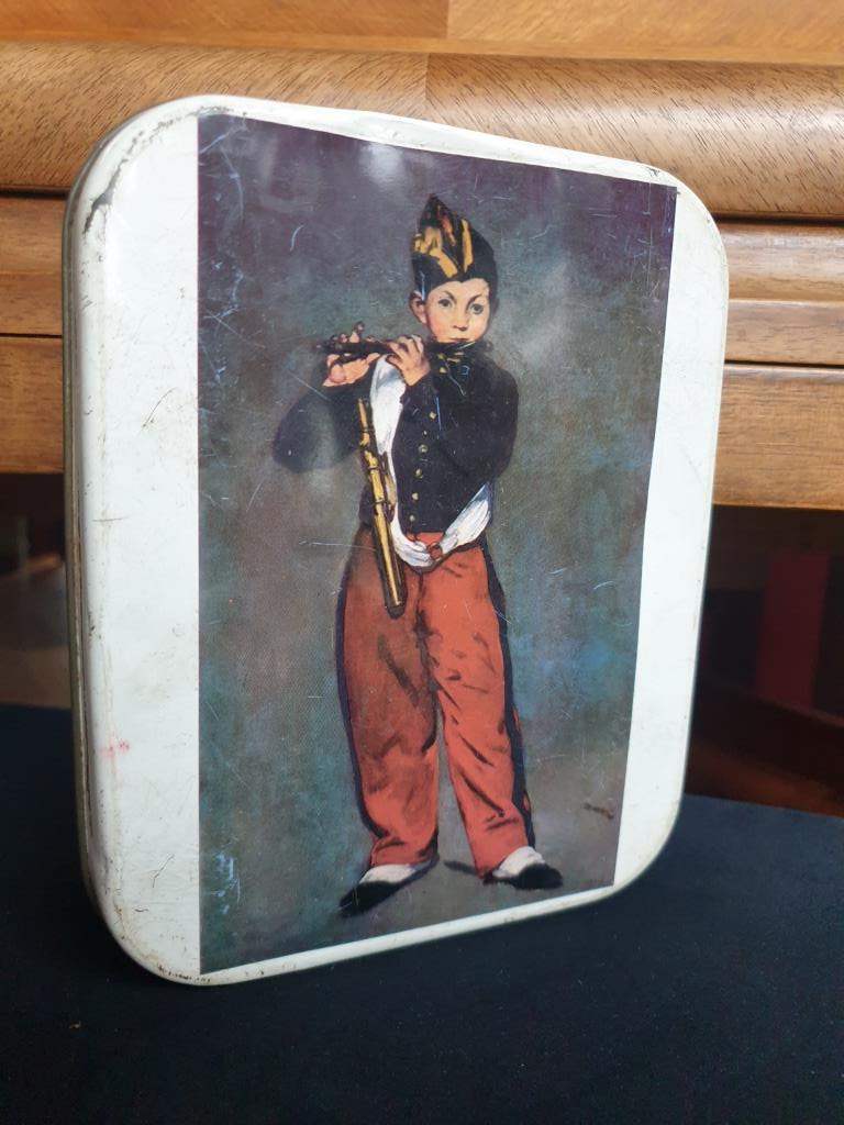 Boîte métallique vintage Le Fifre confiserie Louis Clauss