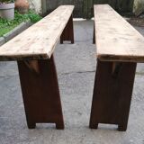 Massive old benches