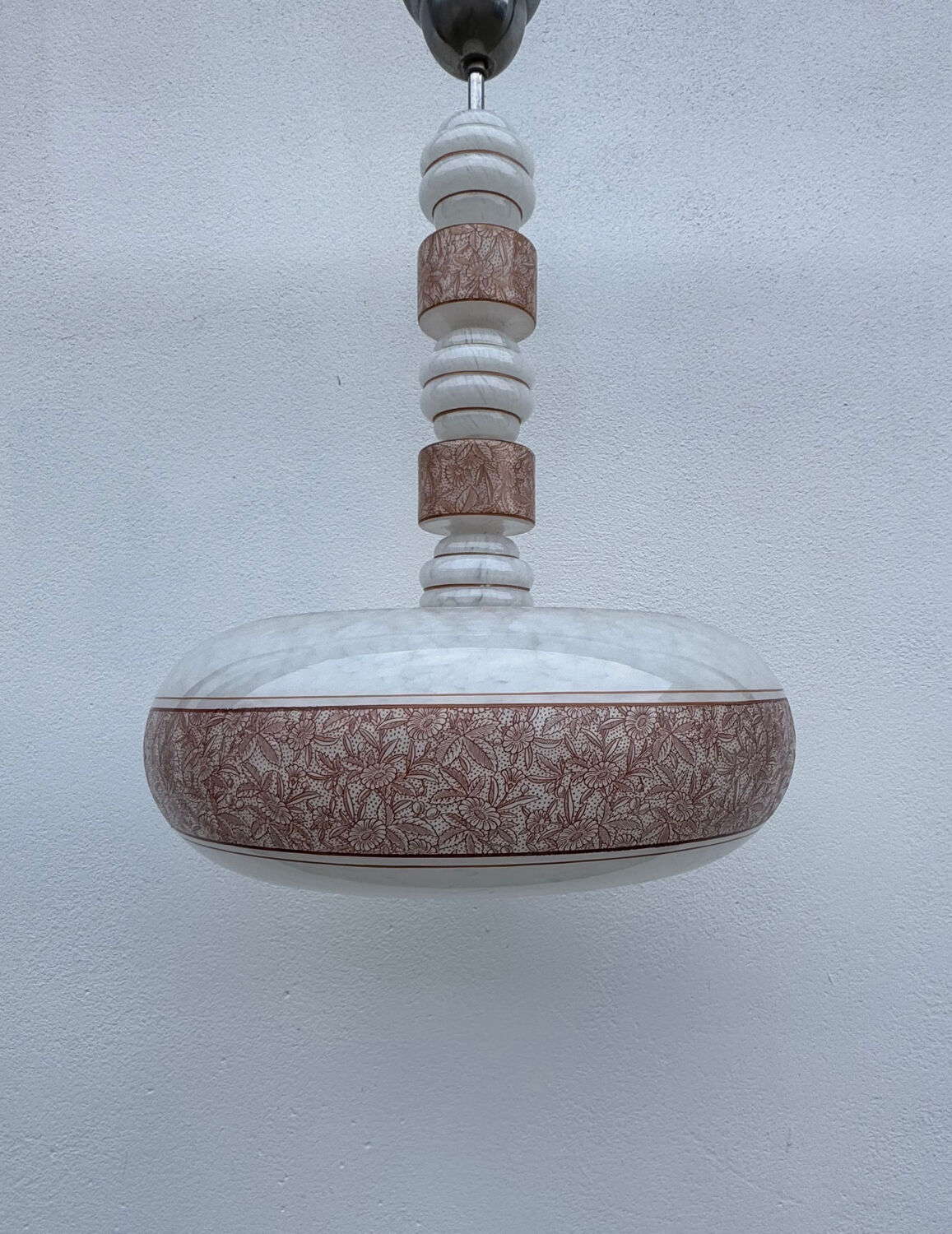 Art Deco glass lustre Czechoslovakia