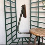 Vintage Industrial Tabouret Ets Sautereau Paris