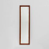 French art deco mirror with carved oak wooden frame, ca. 1930