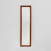 French art deco mirror with carved oak wooden frame, ca. 1930