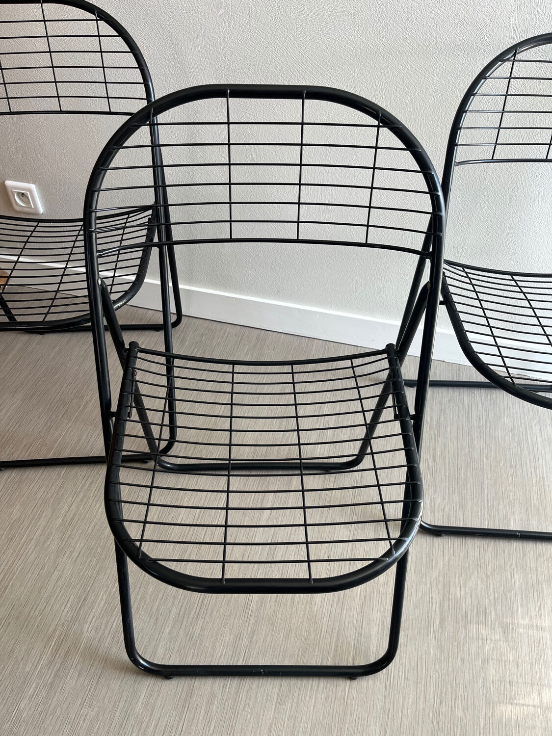 Vintage folding chairs Aland by Niels Gammelgaard