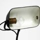 Original 1940s Kaiser Idell industrial metal table lamp model 6581 in black
